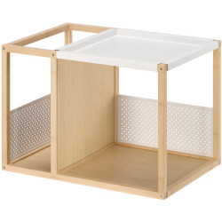Noptiera Ikea Gillersberg 39x39x56 (Bambus/Alb) Thumb