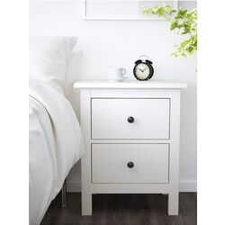 Noptiera Ikea Hemnes 2 sertare 54x66 (Vopsit Alb) Thumb