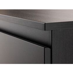 Noptiera Ikea Kullen 2 sertare 35x49 (Negru-Maro) Thumb