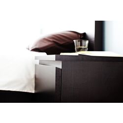 Noptiera Ikea Malm 2 sertare 40x55 (Negru-Maro) Thumb