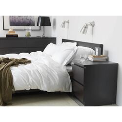Noptiera Ikea Malm 2 sertare 40x55 (Negru-Maro) Thumb
