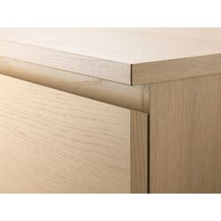 Noptiera Ikea Malm 2 sertare 40x55 (Furnir Stejar Alb) Thumb