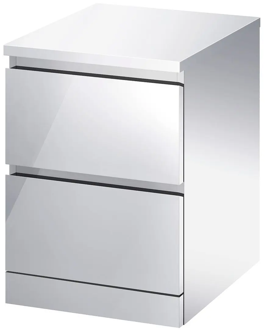 Noptiera Ikea Malm 2 sertare 40x55 (Aspect oglinda) - 3