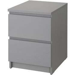 Noptiera Ikea Malm 2 sertare 40x55 (Gri) Thumb