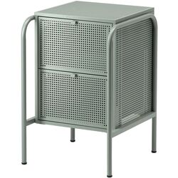 Noptiera Ikea Nikkeby 2 sertare 46x70 (Gri-Verde)