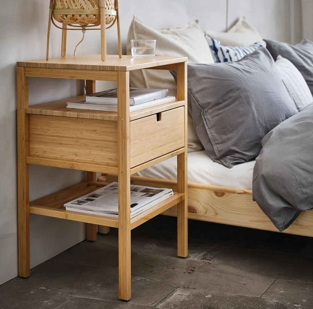 Noptiera Ikea Nordkisa 40x40 (Bambuc)