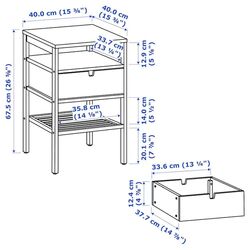 Noptiera Ikea Nordkisa 40x40 (Bambuc) Thumb