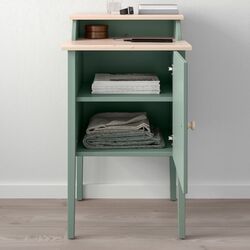 Noptiera Ikea Olderdalen 47x43 (Gri-Verde/Pin) Thumb