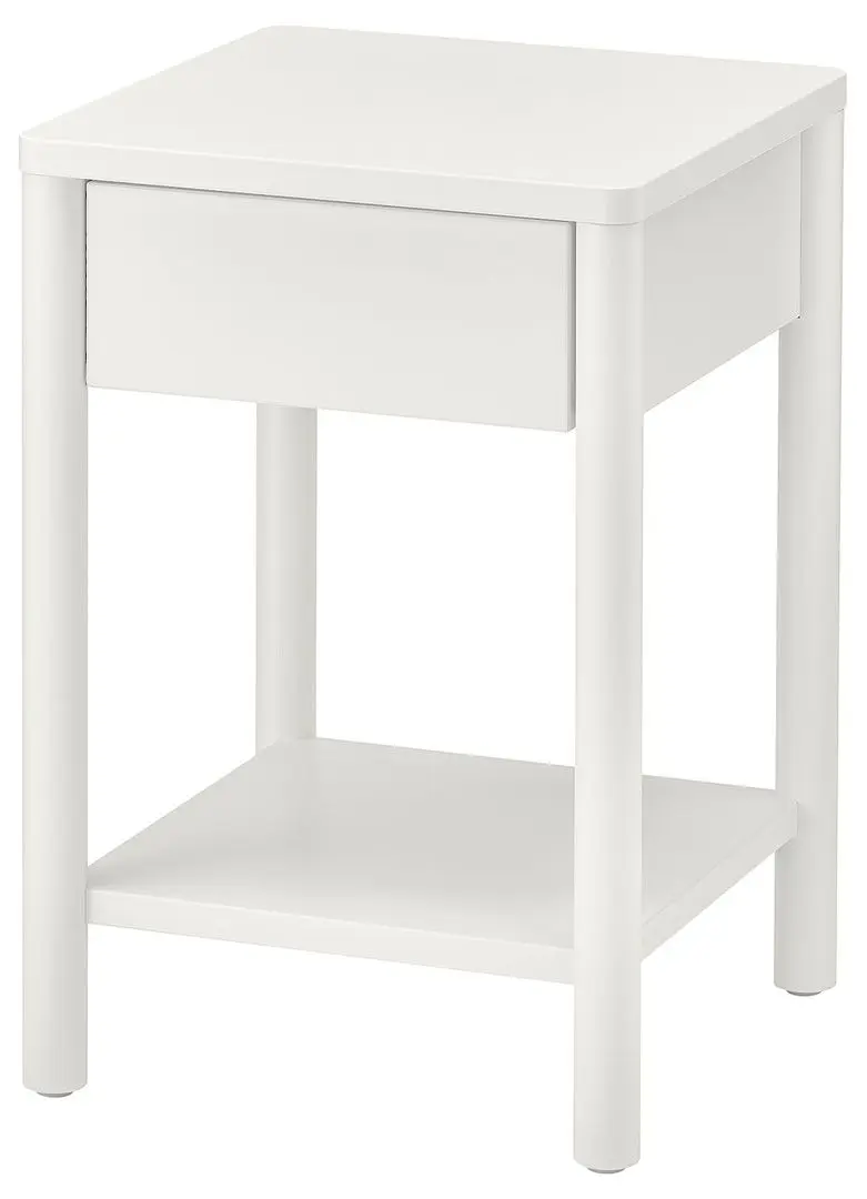 Noptiera Ikea Tonstad cu picioruse 40x40x59 (Alb)