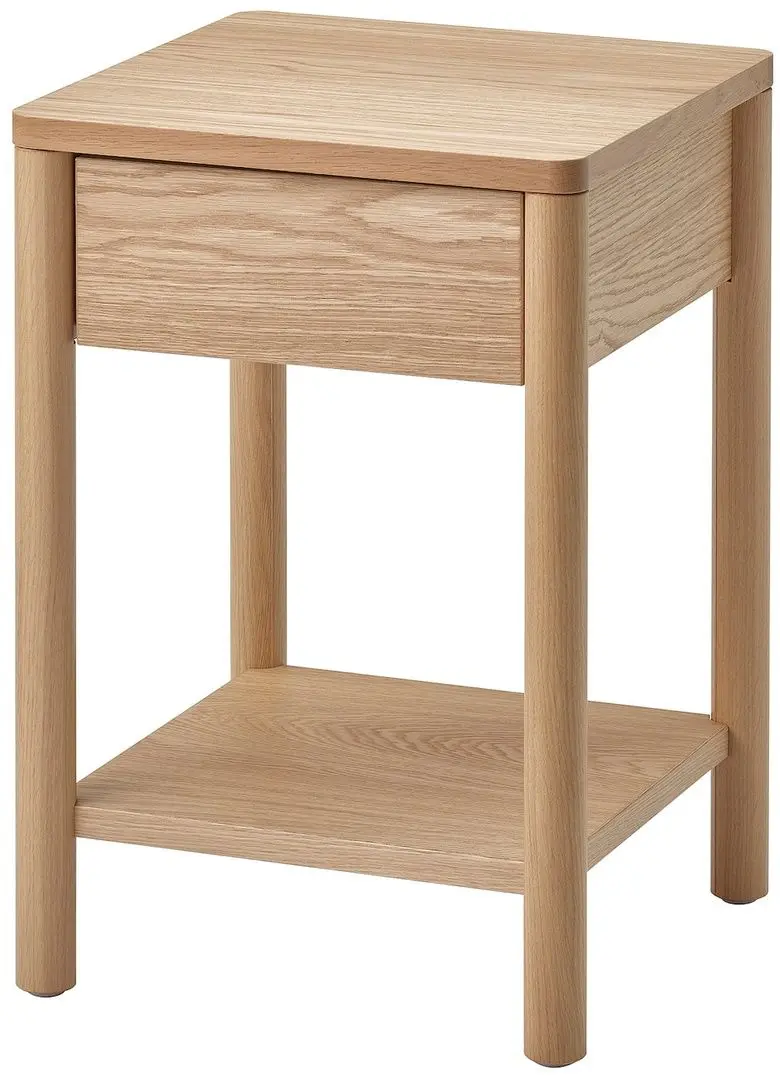 Noptiera Ikea Tonstad cu picioruse 40x40x59  (Furnir Stejar)