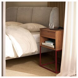 Тумба прикроватная Ikea Vikhammer 40x39 (Ореховый шпон) Thumb