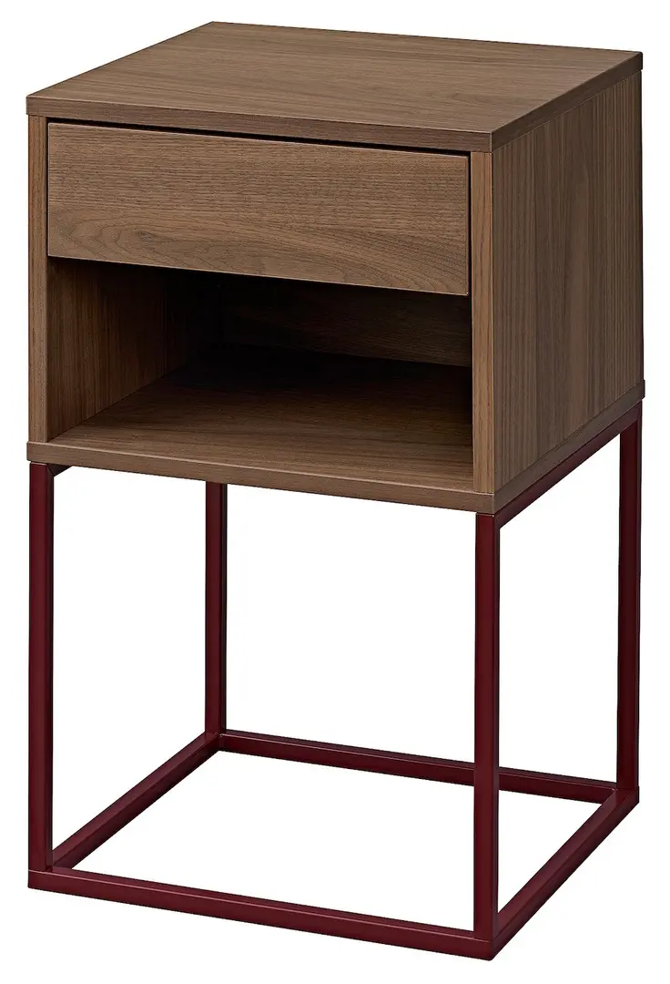 Тумба прикроватная Ikea Vikhammer 40x39 (Ореховый шпон)