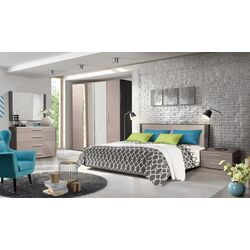 Noptiera КМК 0649.2 Stefani 2S (Mocha Gloss/Concrete Beige) Thumb