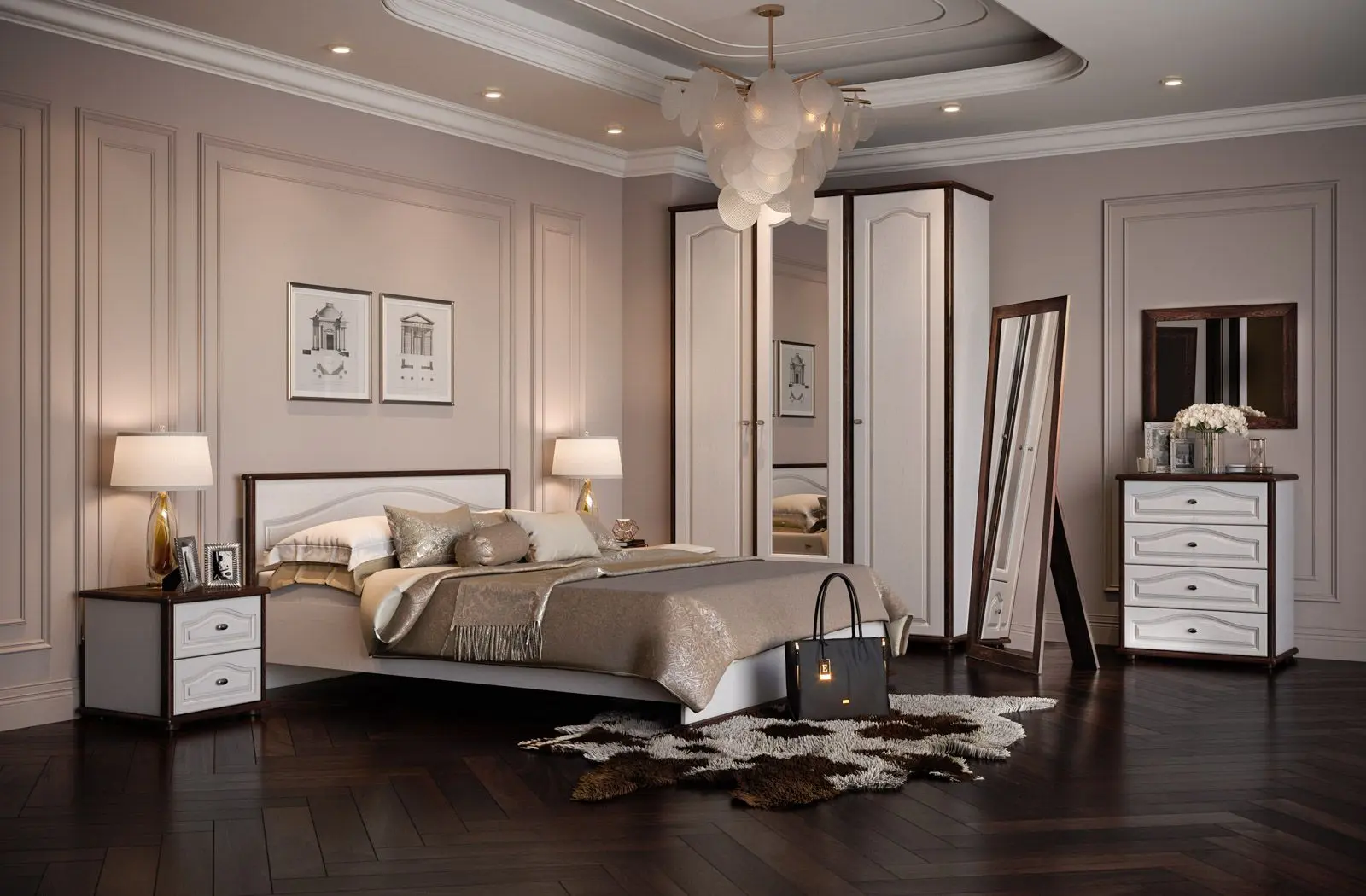 Noptiera КМК 0852.15 Siciliya 2S (Port Oak/White) - 3