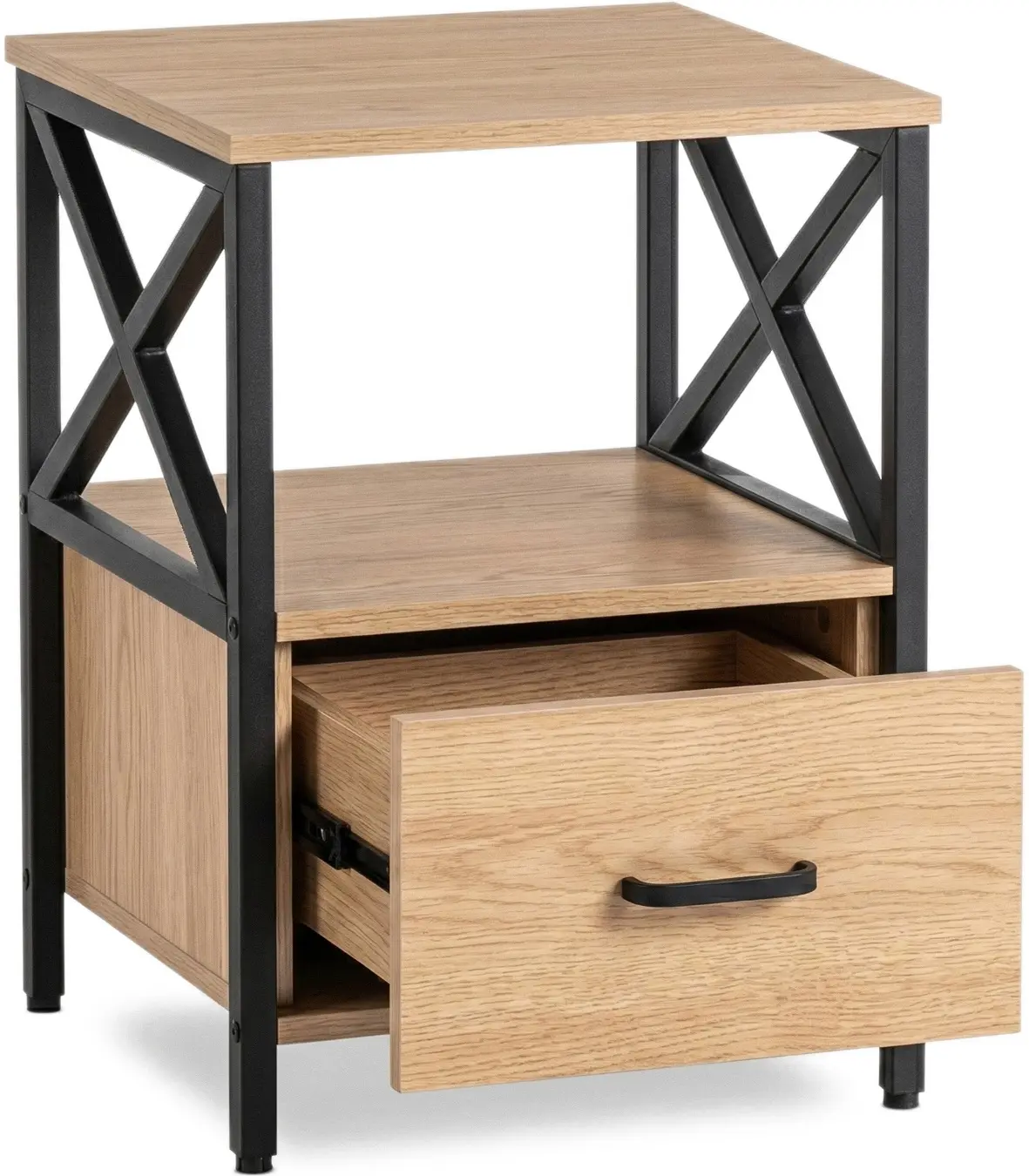 Тумба прикроватная Mebel Elite Logan 40 (Oak/Black) - 3