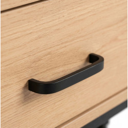 Тумба прикроватная Mebel Elite Logan 40 (Oak/Black) Thumb