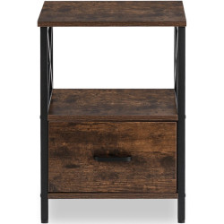 Noptiera Mebel Elite Logan 40 (Rustic Oak/Black) Thumb