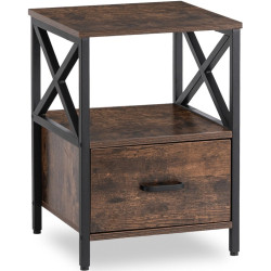 Noptiera Mebel Elite Logan 40 (Rustic Oak/Black) Thumb