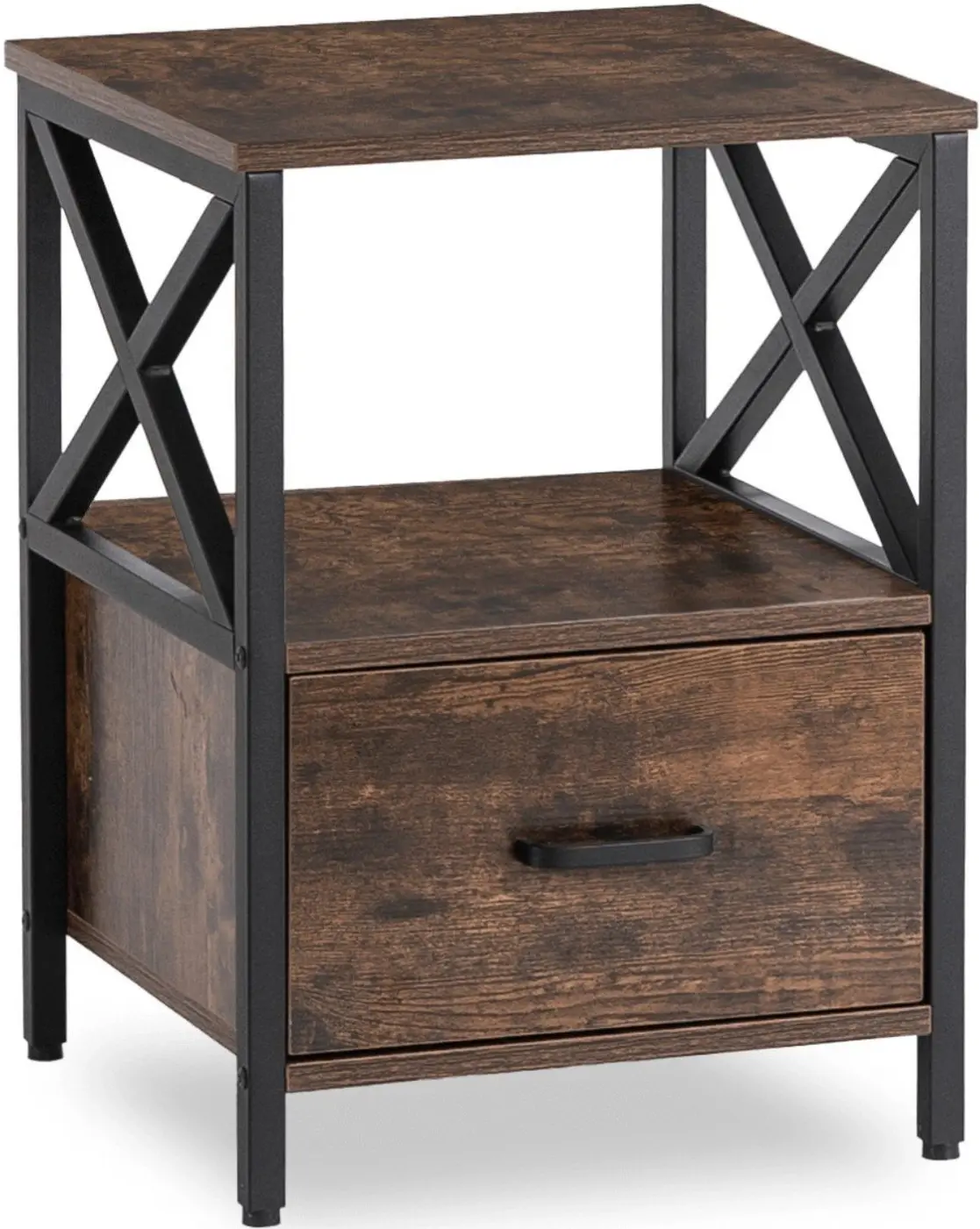 Noptiera Mebel Elite Logan 40 (Rustic Oak/Black) - 3