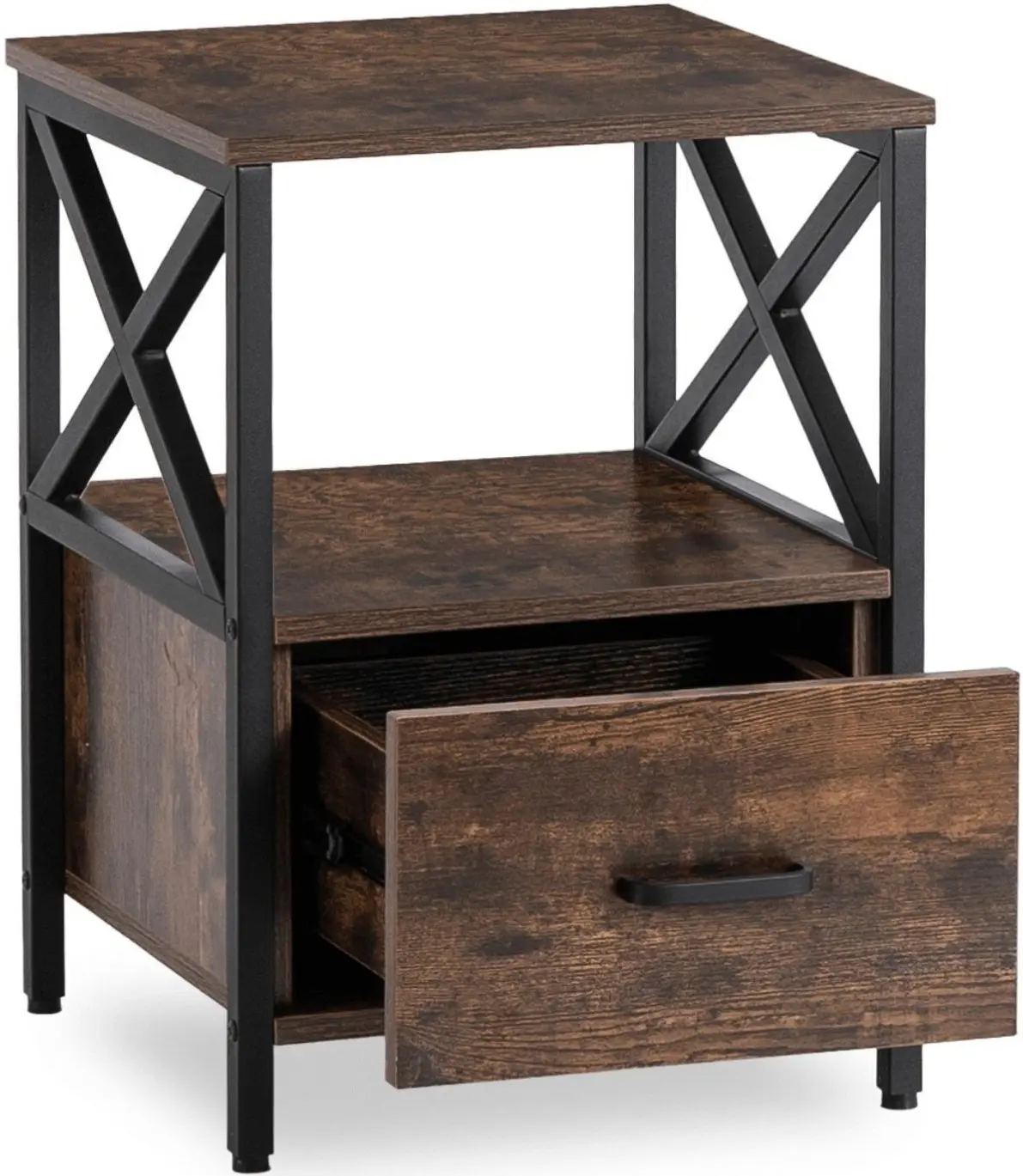 Noptiera Mebel Elite Logan 40 (Rustic Oak/Black) - 4