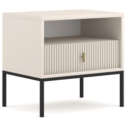 Тумба прикроватная Mebel Elite Marcos (Cashmere/Black) Thumb