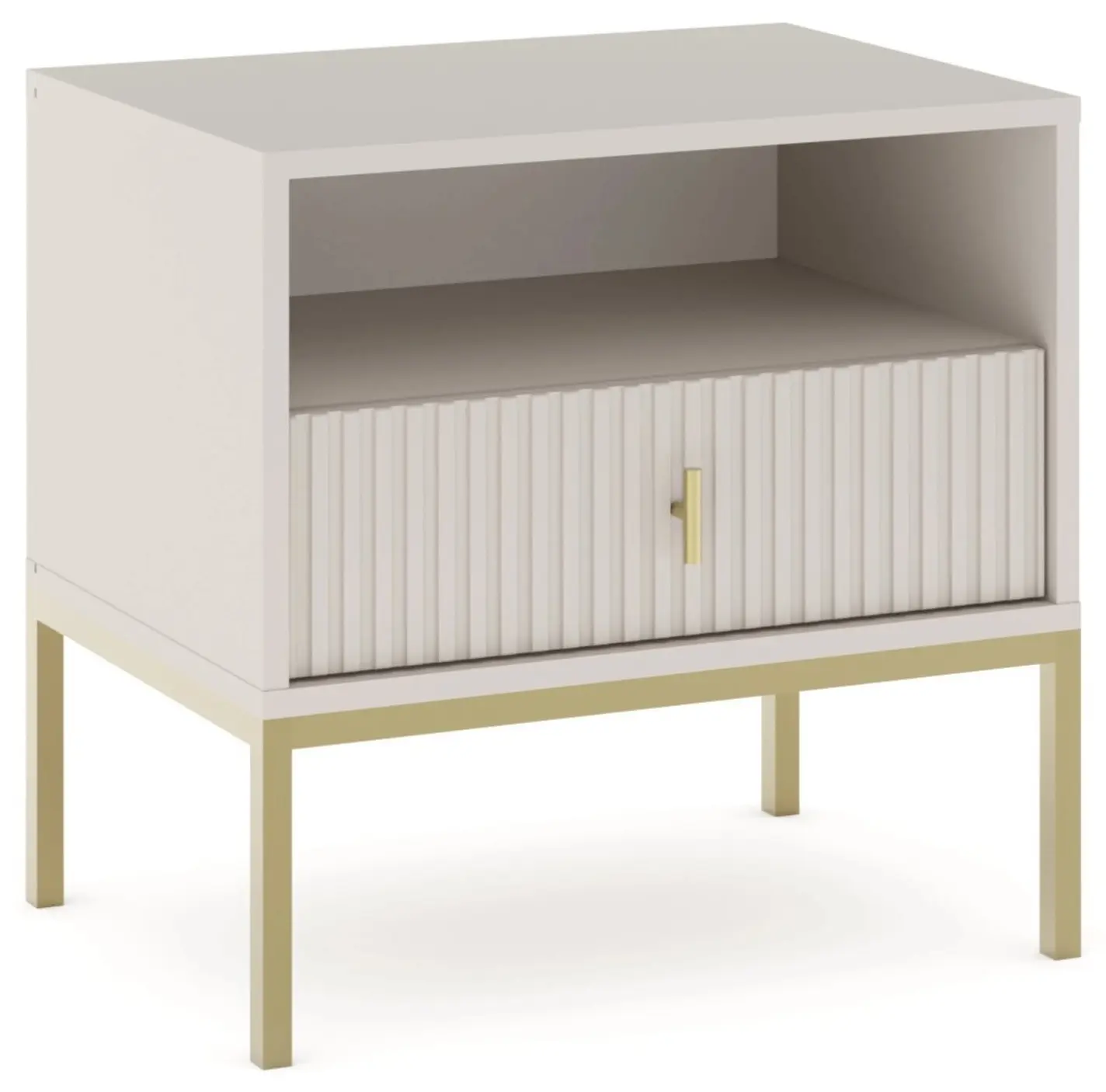 Noptiera Mebel Elite Marcos (Cashmere/Gold) - 2