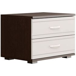 Noptiera Mif Afina II 500 (White Gloss/Wenge Oak)
