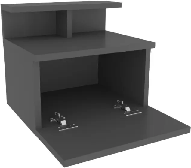 Тумба прикроватная Mirage Meble Alice (Anthracite)