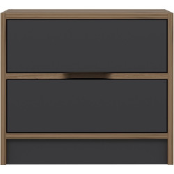 Noptiera Mirage Meble Elina 8170 (Anthracite/Walnut) Thumb