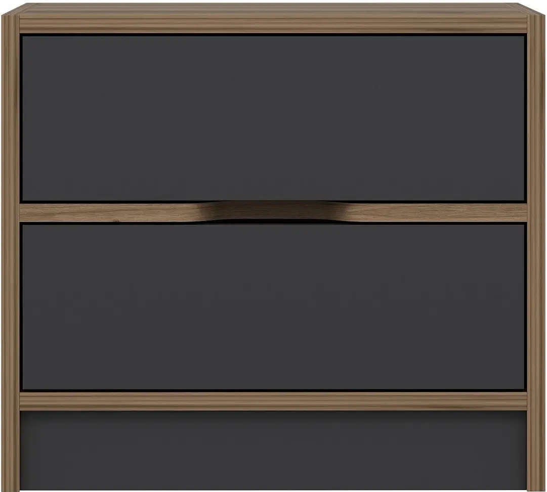 Noptiera Mirage Meble Elina 8170 (Anthracite/Walnut)