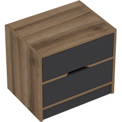 Noptiera Mirage Meble Elina 8170 (Anthracite/Walnut) Thumb