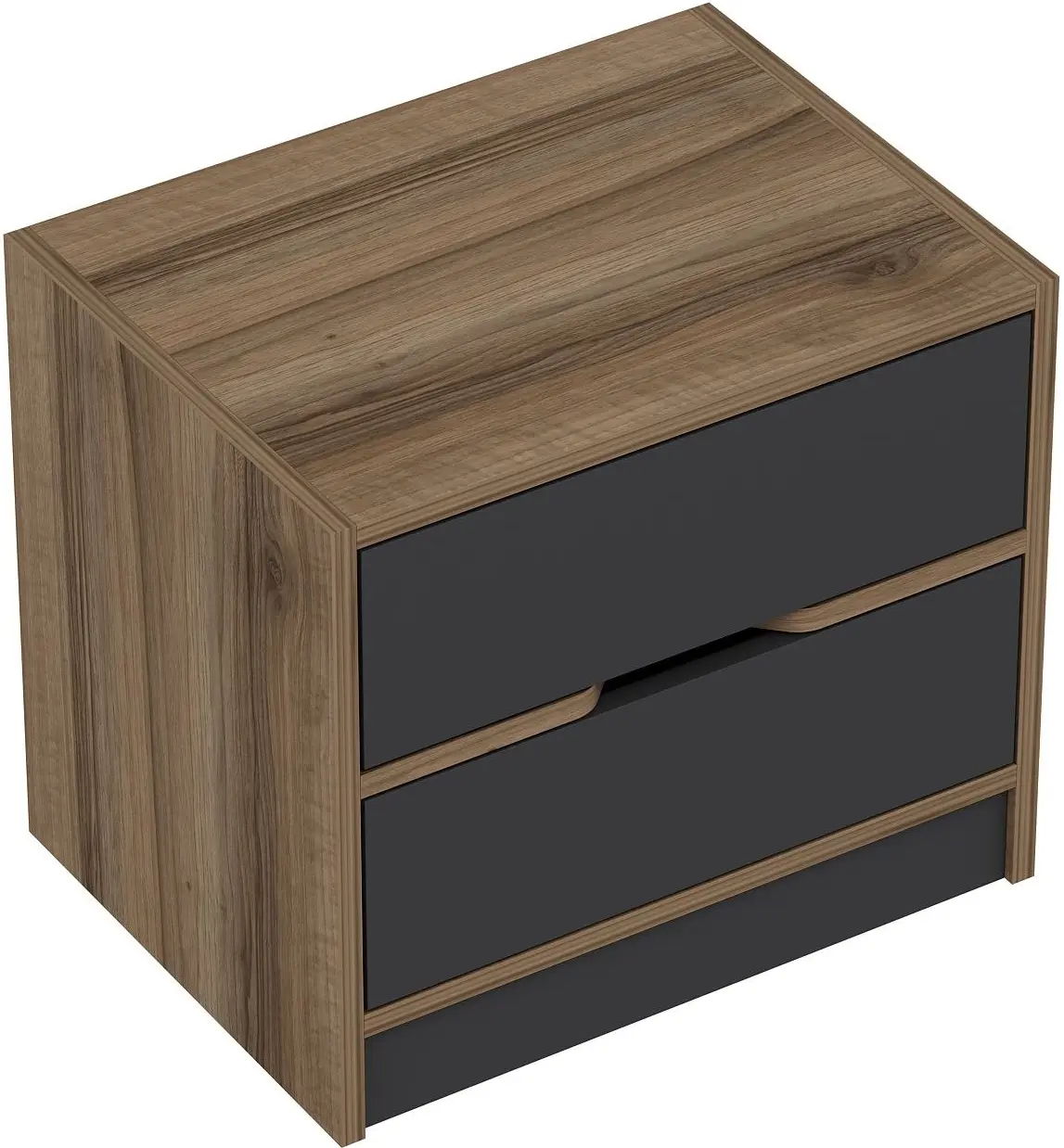 Noptiera Mirage Meble Elina 8170 (Anthracite/Walnut)