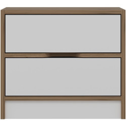 Тумба прикроватная Mirage Meble Elina 8171 (White/Walnut) Thumb