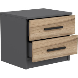 Noptiera Mirage Meble Kale 4920 (Walnut/Anthracite) Thumb