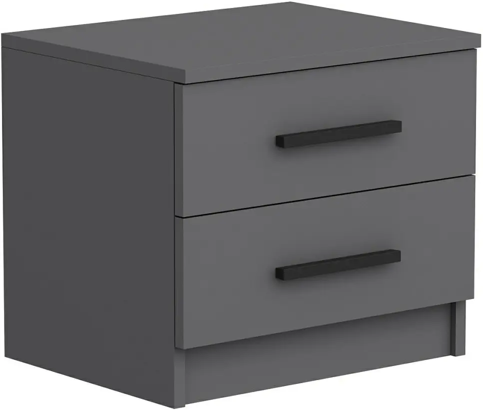 Тумба прикроватная Mirage Meble Kale 4921 (Anthracite)