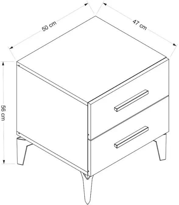 Noptiera Mirage Meble Kale 8856 (White)