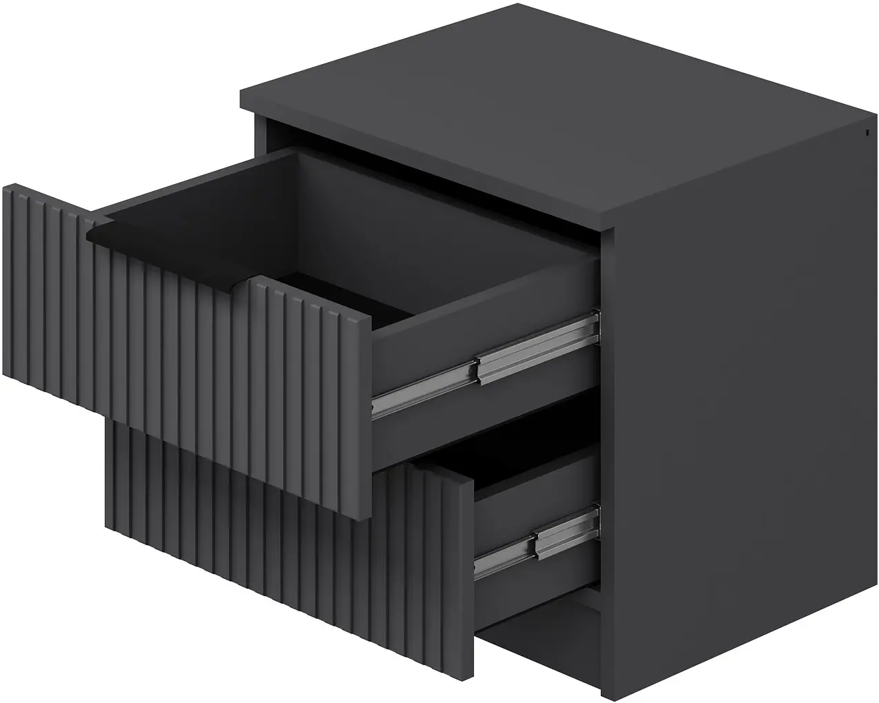 Тумба прикроватная Mirage Meble Kale Plus 7898 (Anthracite)