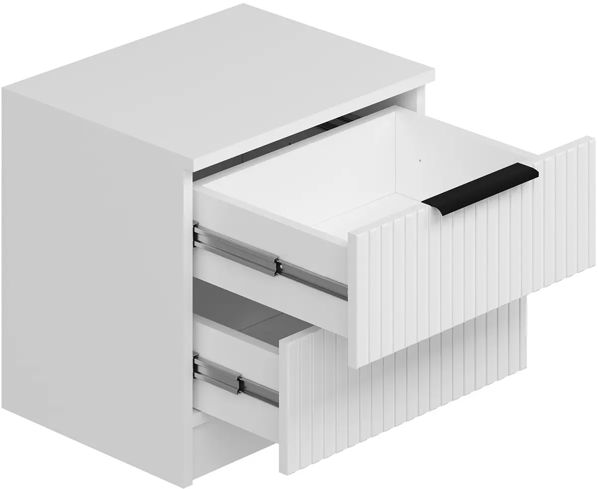 Тумба прикроватная Mirage Meble Kale Plus 7910 (White)