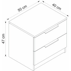 Noptiera Mirage Meble Kale Plus 7911 (Walnut) Thumb