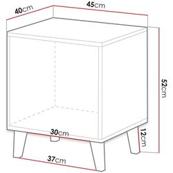 Set de noptiere Mirjan24 Tilderi Grey/Vamos (Anthracite) Thumb