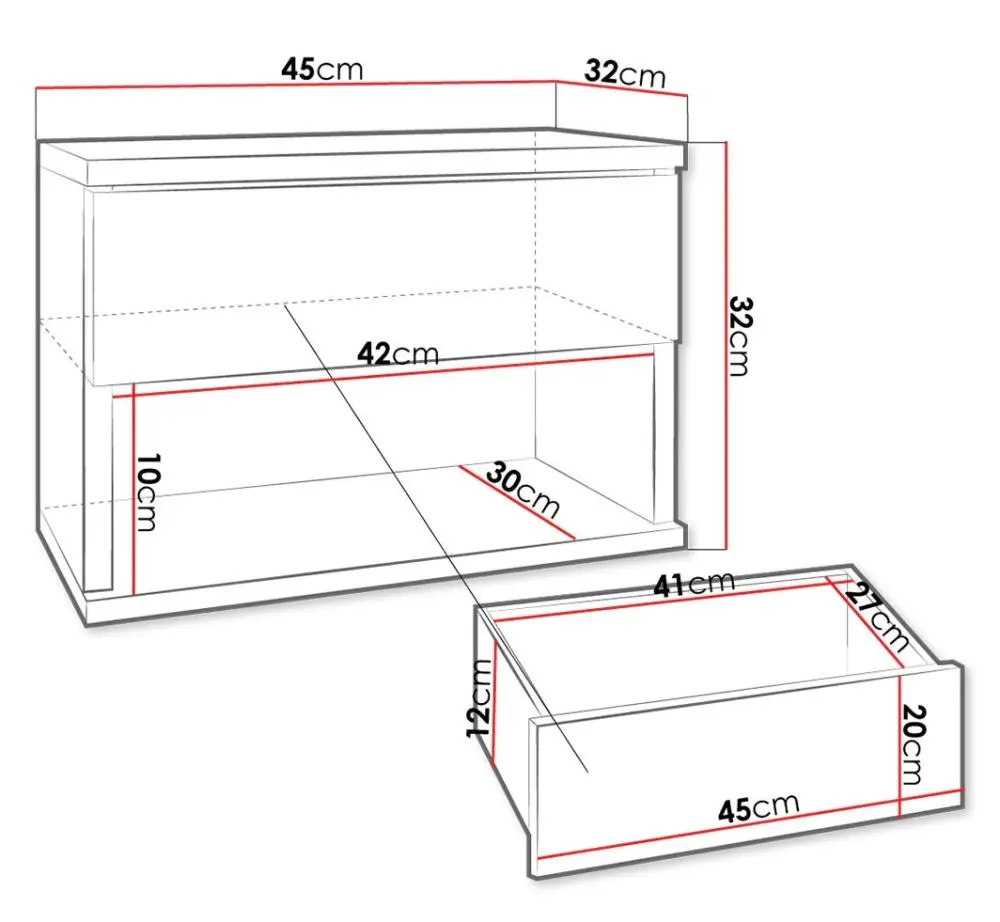 Noptiera Mirjan24 Abercja/Nece (Anthracite/Anthracite Gloss)