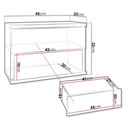 Noptiera Mirjan24 Abercja/Nece (Black/Black Gloss) Thumb