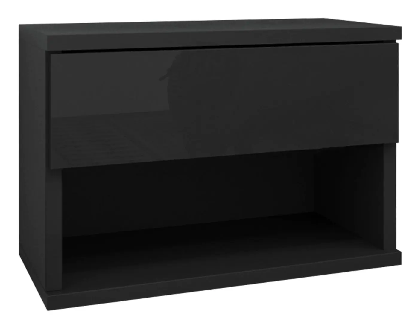 Noptiera Mirjan24 Abercja/Nece (Black/Black Gloss)