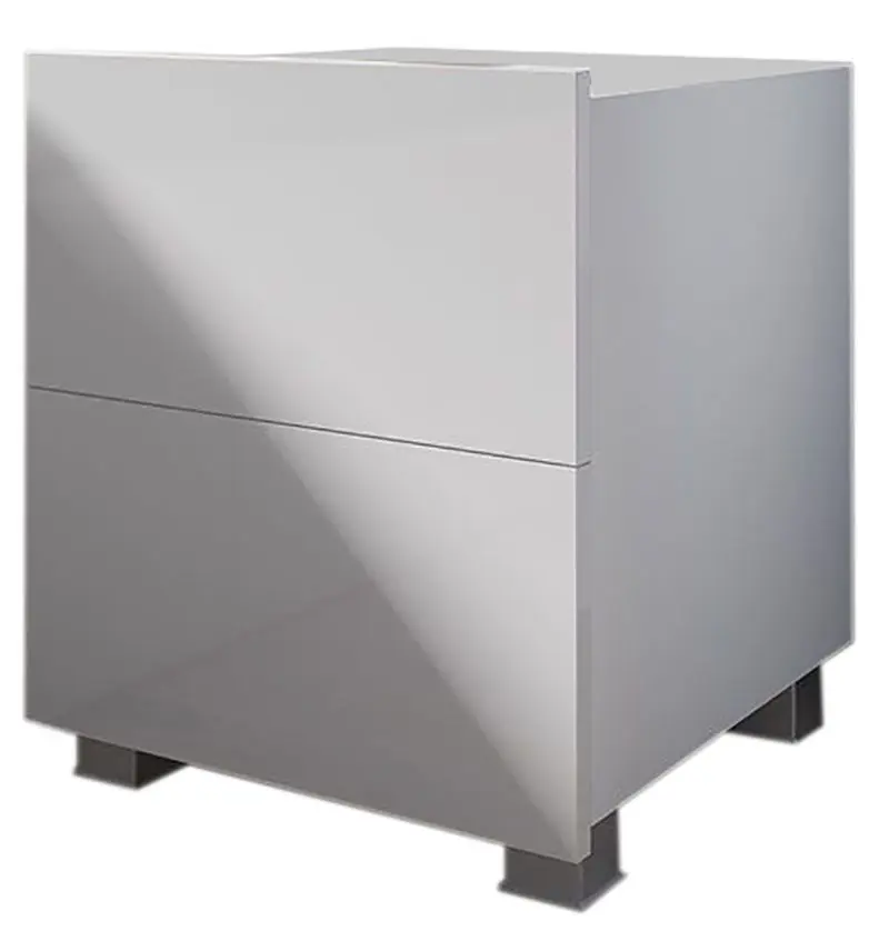 Noptiera Mirjan24 Bralani BR06/Calabrini C6 (White Gloss)