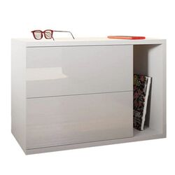 Noptiera Mirjan24 Lekimo/Bece (White/White Gloss) Thumb