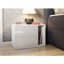 Noptiera Mirjan24 Lekimo/Bece (White/White Gloss) Thumb