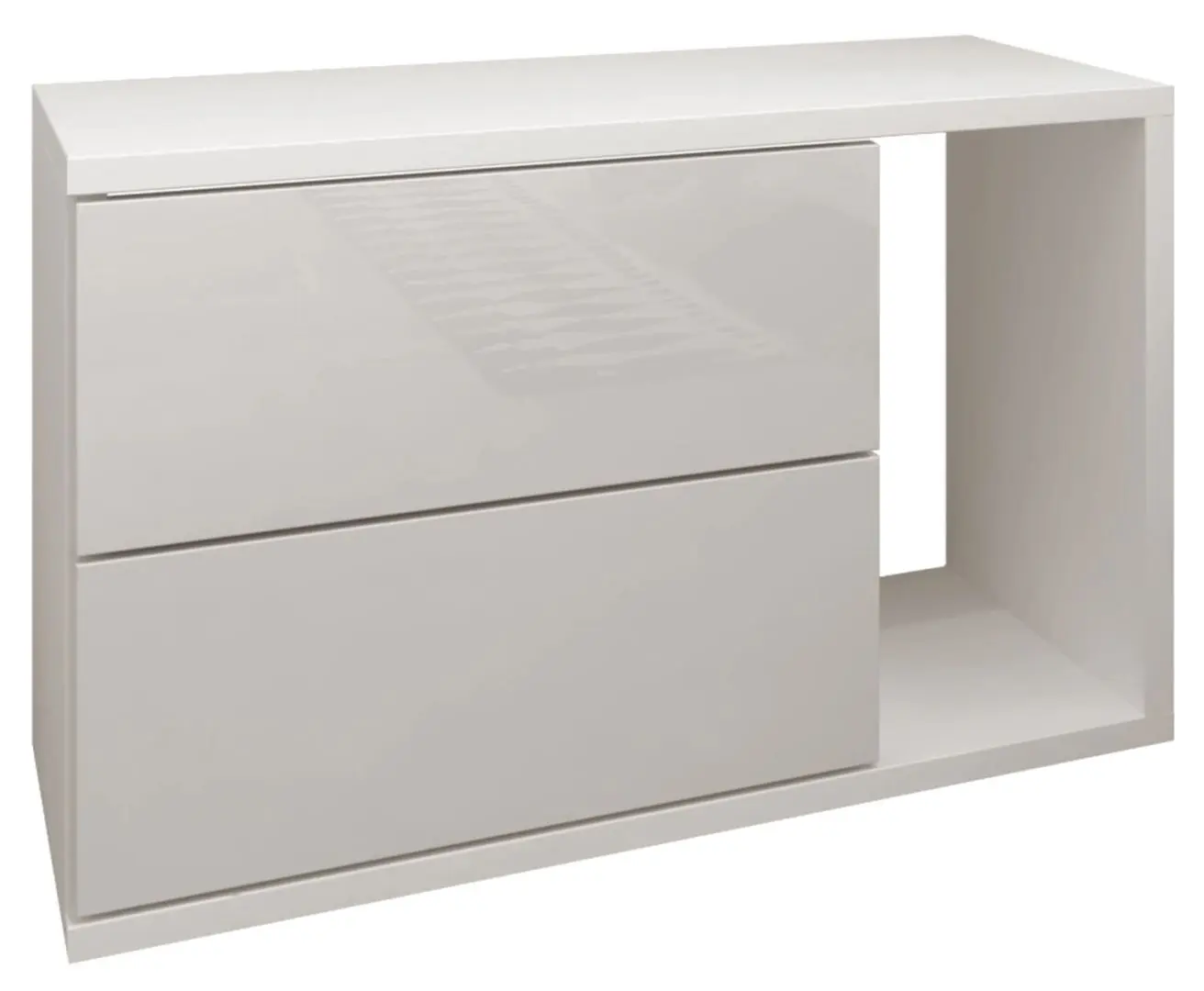 Noptiera Mirjan24 Lekimo/Bece (White/White Gloss)
