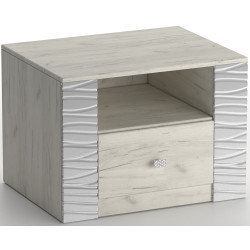Noptiera МЛ-Мебель Gamma №25 55cm (Craft Oak White/Gray) Thumb