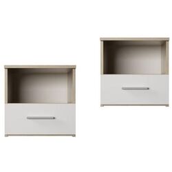 Set de noptiere Mobhaus Gabriela (Sonoma Oak/White)