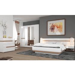 Noptiera Mobhaus Lynatet Typ 95 (White Extra High Gloss/Sonoma Oak Truffle) Thumb